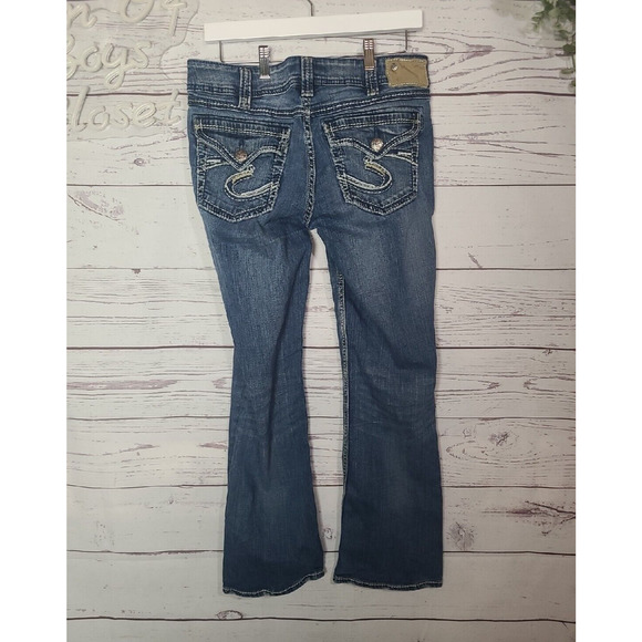 Silver Jeans Blue Denim Suki Surplus Bootcut Y2K Jeans Womans Size 31x32 - Picture 2 of 7